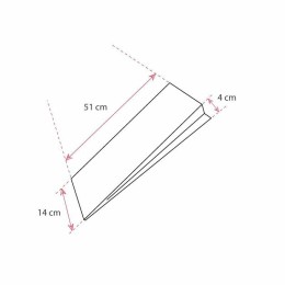 Sac à pain kraft blanc 14 + 4 x 51 cm (spécial baguette) - par 1000