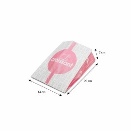 Sachet croissants kraft rose série AURIOS 14 x 7 x 20 cm (n°103) - par 1000