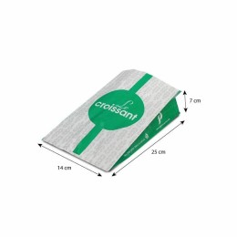 Sachet croissants kraft vert série AURIOS 14 x 7 x 25 cm (n°104) - par 1000