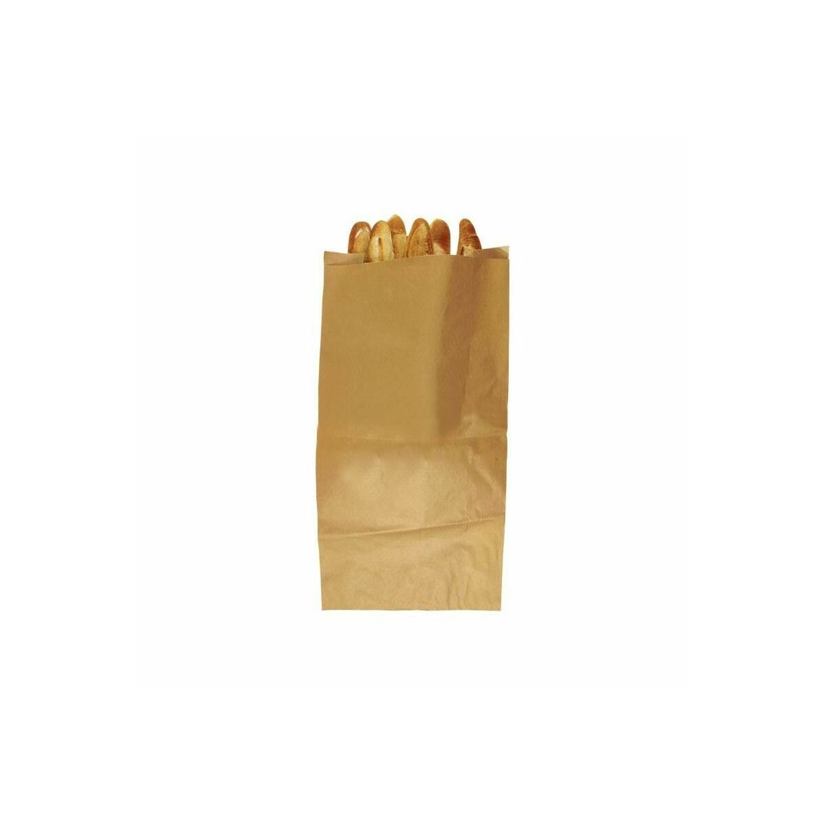 Sac papier kraft brun pour regroupement de pains 40 x 19 x 80 cm