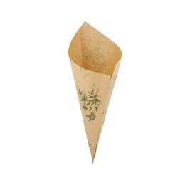 Sachet cône kraft "Feel green" 29,5 x 21 cm - par 250
