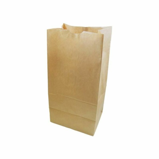 Sac jetable en papier kraft brun, 35 x 18 cm, emballage