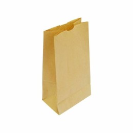 Sachet papier vrac en kraft brun avec fenêtre - 8x4x21 cm