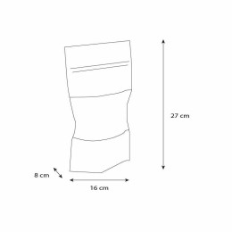 Sachet Doypack kraft brun avec zip et fenêtre 16 + 8 x 27 cm - par 100
