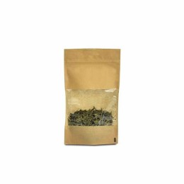 Sachet Doypack kraft brun avec zip et fenêtre 11 x 6,5 x 18,5 cm - par 100