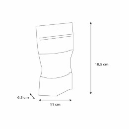 Sachet Doypack kraft brun avec zip et fenêtre 11 x 6,5 x 18,5 cm - par 100