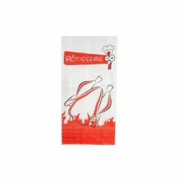 Sac poulet kraft blanc ingraissable 18 x 6,5 x 35,5 cm pour poulet rôti - par 500