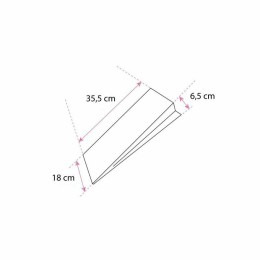 Sac poulet kraft blanc ingraissable 18 x 6,5 x 35,5 cm pour poulet rôti - par 500