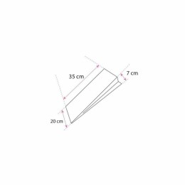 Sac poulet ingraissable kraft blanc 20 x 7 x 35 cm pour poulet rôti - par 500