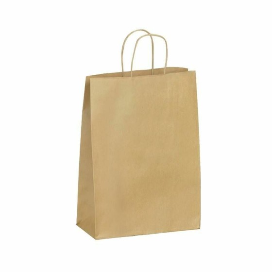Sac kraft poign es torsad es 26 x 12 x 35 cm Mon emballage