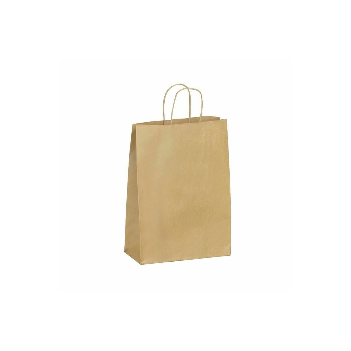 Sac kraft sales poignées torsadées