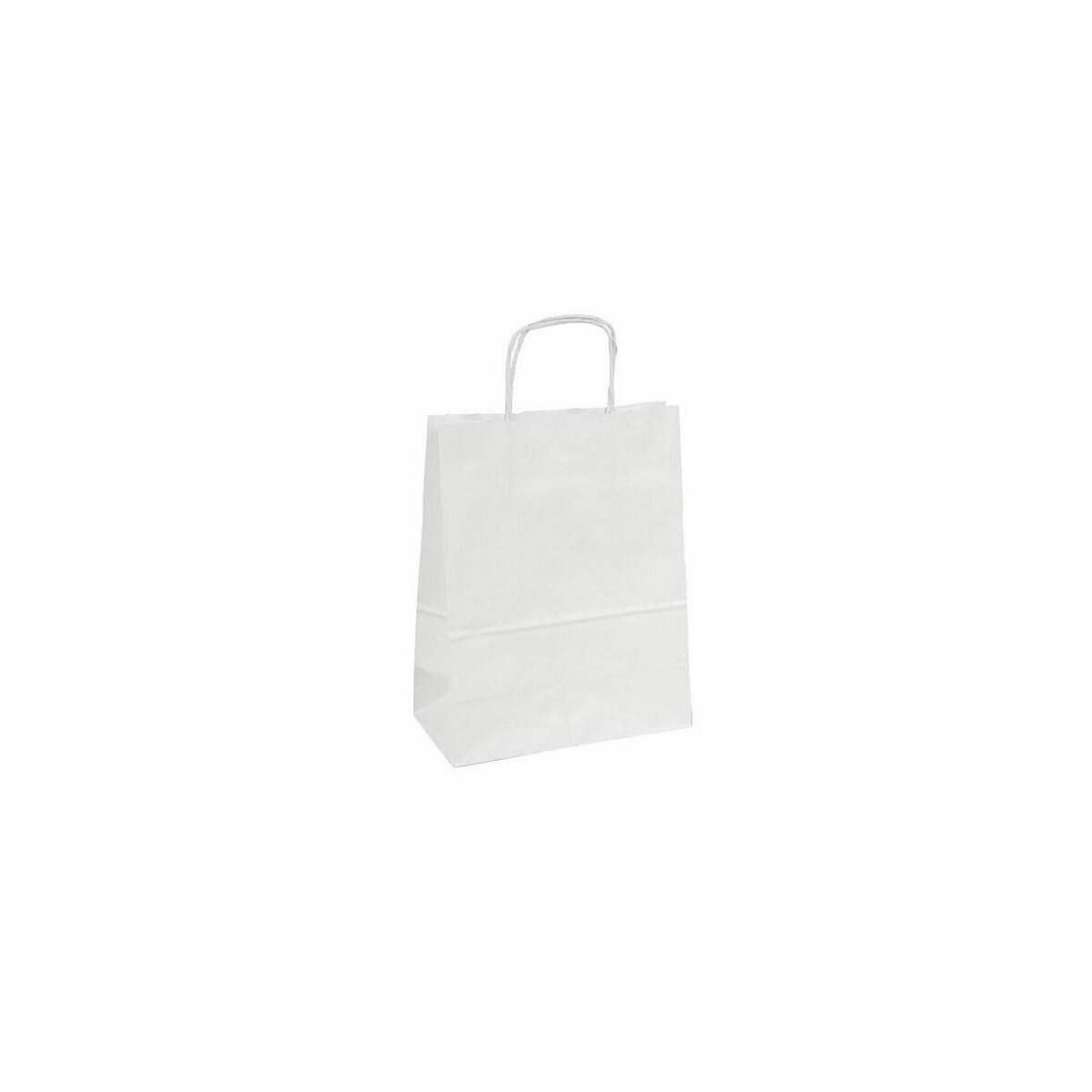 Sachet papier kraft blanc - 18x8x34 cm