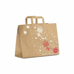 Sac cabas poignées plates kraft brun recyclé "Tootsy" 32 x 17 x 27 cm - par 250