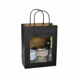 Barquette plastique avec couvercle 500 ml noire