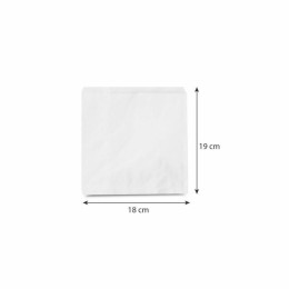 Sachet papier kraft blanc 18 x 19 cm - par 500