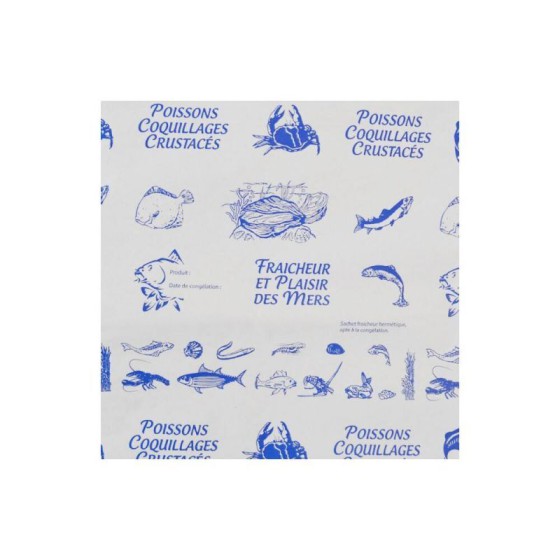 250 pochettes adhésives poissonnerie 28x66 cm - Furodet Emballages