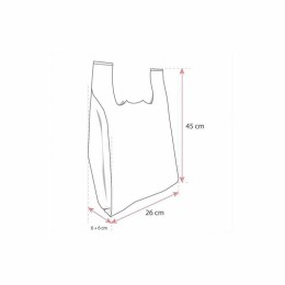 Sac bretelles plastique BD 50 microns "Qualité premium" 26 x 6 + 6 x 45 cm - par 500