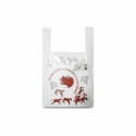 Sac bretelles plastique BD 50 microns "Boucherie boeuf/mouton" 30 x 7 + 7 x 50 cm - par 500