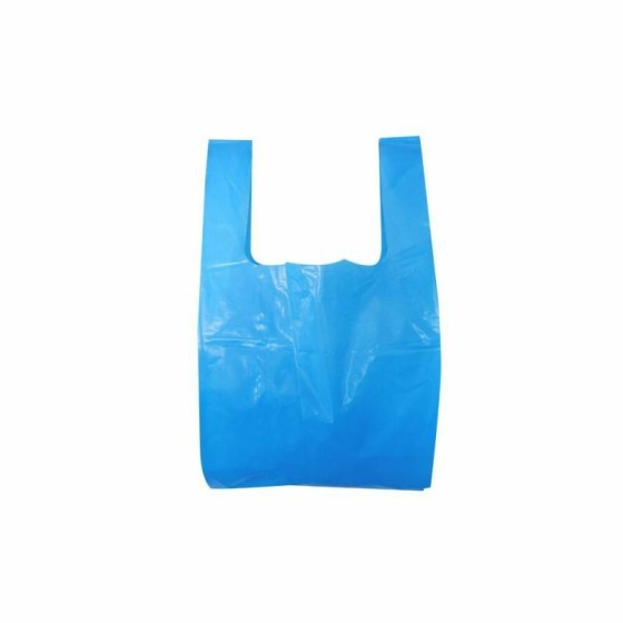 Sac plastique bretelles bleu 30 x 7 x 54 cm