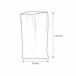 Sachet cellophane plat 7 x 13,5 cm - par 100