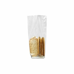 Sachet plastique écorné fond carton 10 x 18 cm - par 100