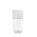 Sachet plastique fond carton "Dentelle blanche" 12 x 26 cm - par 100