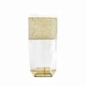 Sachet plastique fond carton "Dentelle or" 14 x 30,5 cm - par 100