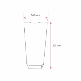 Sachet plastique fond carton "Dentelle blanche" 14 x 30,5 cm - par 100