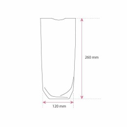 Sachet confiseur fond carton marron 12 x 26 cm - par 100