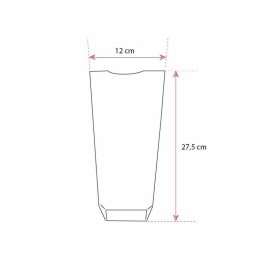 Sachet confiseur fond carton JOYEUSES PAQUES ORANGE 12 x 27,5 cm - par 100