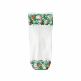 Sachet confiseur fond carton guirlandes Noël 12 x 26 cm - par 100