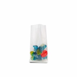 Grand sachet plat cellophane transparent, sachet bonbon alimentaire.