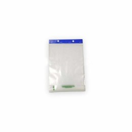 Sac liassé plastique 50 microns transparent fixation 2 encoches 17 x 22 cm - par 200