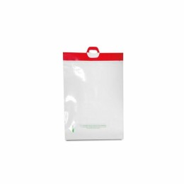 Sac liassé plastique 50 microns transparent fixation 1 encoche 30 x 35 cm - par 200