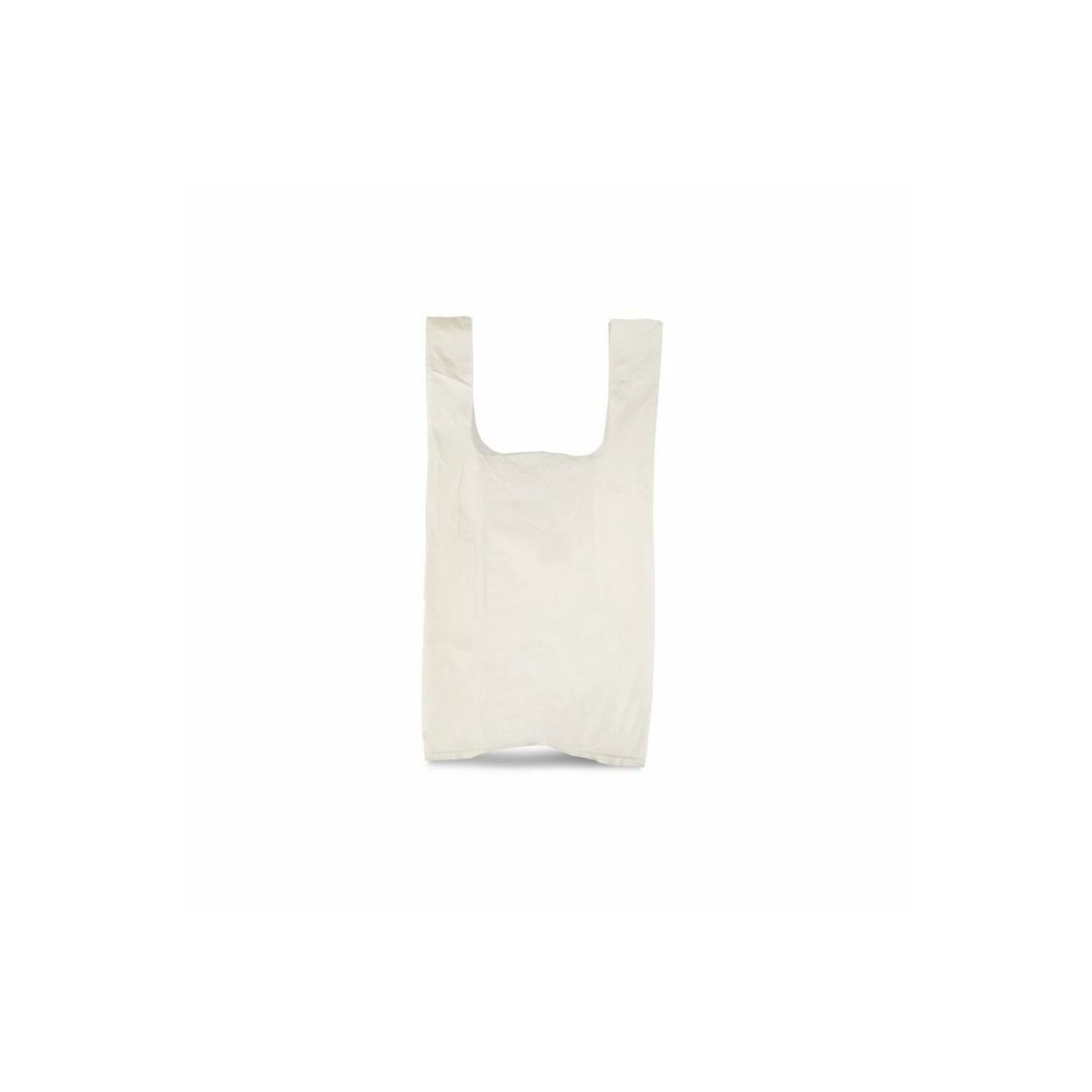 200 Sacs Réutilisables Avec Bretelles 30x14x54 Cm - Plastique 50 Microns - Blanc - Pour Commerce