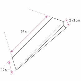 Sac sandwich transparent plastique perforé 10 x 4 x 34 cm - par 500