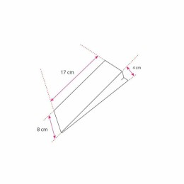 Sac plastique transparent 8 + 2 + 2 x 17 cm - par 500