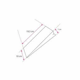 Sac plastique transparent 10 + 3,5 + 3,5 x 19,5 cm - par 500