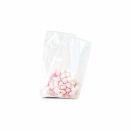 Sac plastique transparent 12 + 5 + 5 x 25 cm - par 500