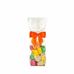 Sachet confiserie transparent avec fond carton 22x10 cm - 100 pcs