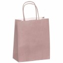 Sac cabas Rose poudre à poignées torsadées 35 x 14 x 40 cm - par 50