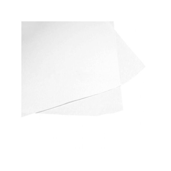 Papier paraffiné pure pâte 1 face blanc 50 g/m² en bobine de 35 cm - par 10 kg