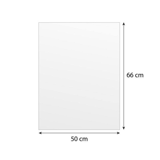 Papier duplex blanc 58 g/m² en feuilles de 50 x 66 cm - par 10 kg