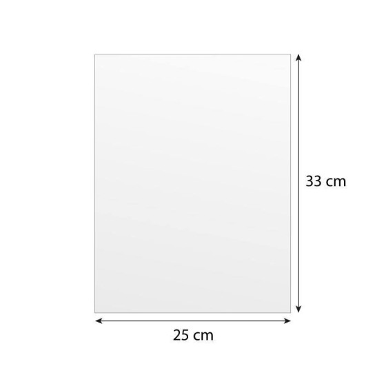 Mousseline blanche 30 g/m² format 25 x 33 cm - par 10 kg