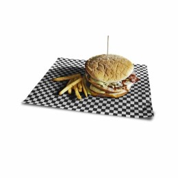 Papier ingraissable damier noir 35 g/m² format 31 x 38 cm - par 1000