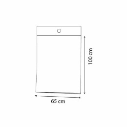 Feuille liasse plastique transparente 10 microns 65 x 100 cm - par 2000