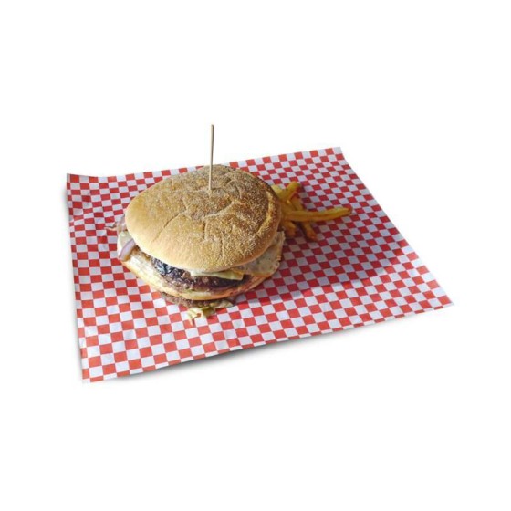 Papier ingraissable pour hamburger format 28 x 34 cm - par 1000