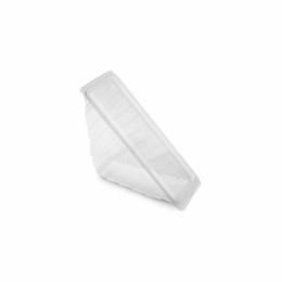 Boîte triangle sandwich cristal avec couvercle à charnière - par 800