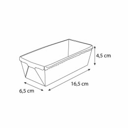 Moule de cuisson rectangulaire Optima 16,5 x 6,5 x 4,5 cm - par 30