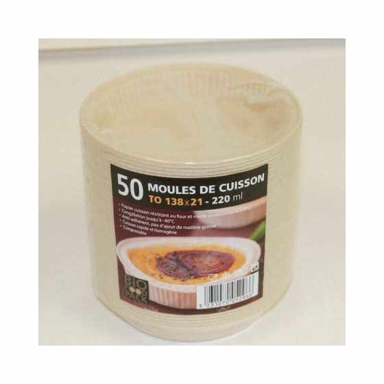 Moule papier cuisson rond 13,8 x 2,1 cm